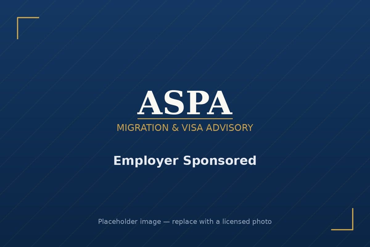 Employer and employee discussing sponsorship